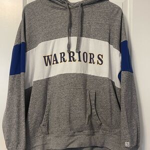 Tailgate by Aerie Gray, Blue, and white Varsity Hoodie Sweatshirt